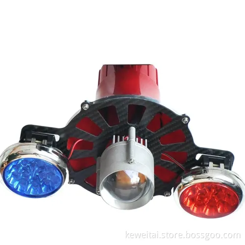 Air Speaker with Light Alarming Unit with Drone for Security and Defense